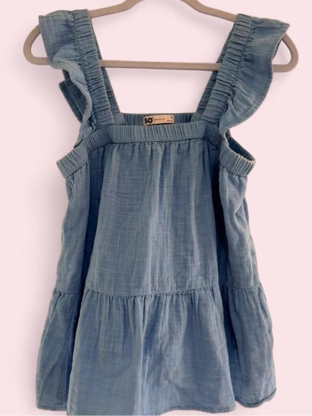 navy blue babydoll blouse
